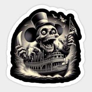 Steamboat Scares: Willie's Horror Show T-Shirt Sticker